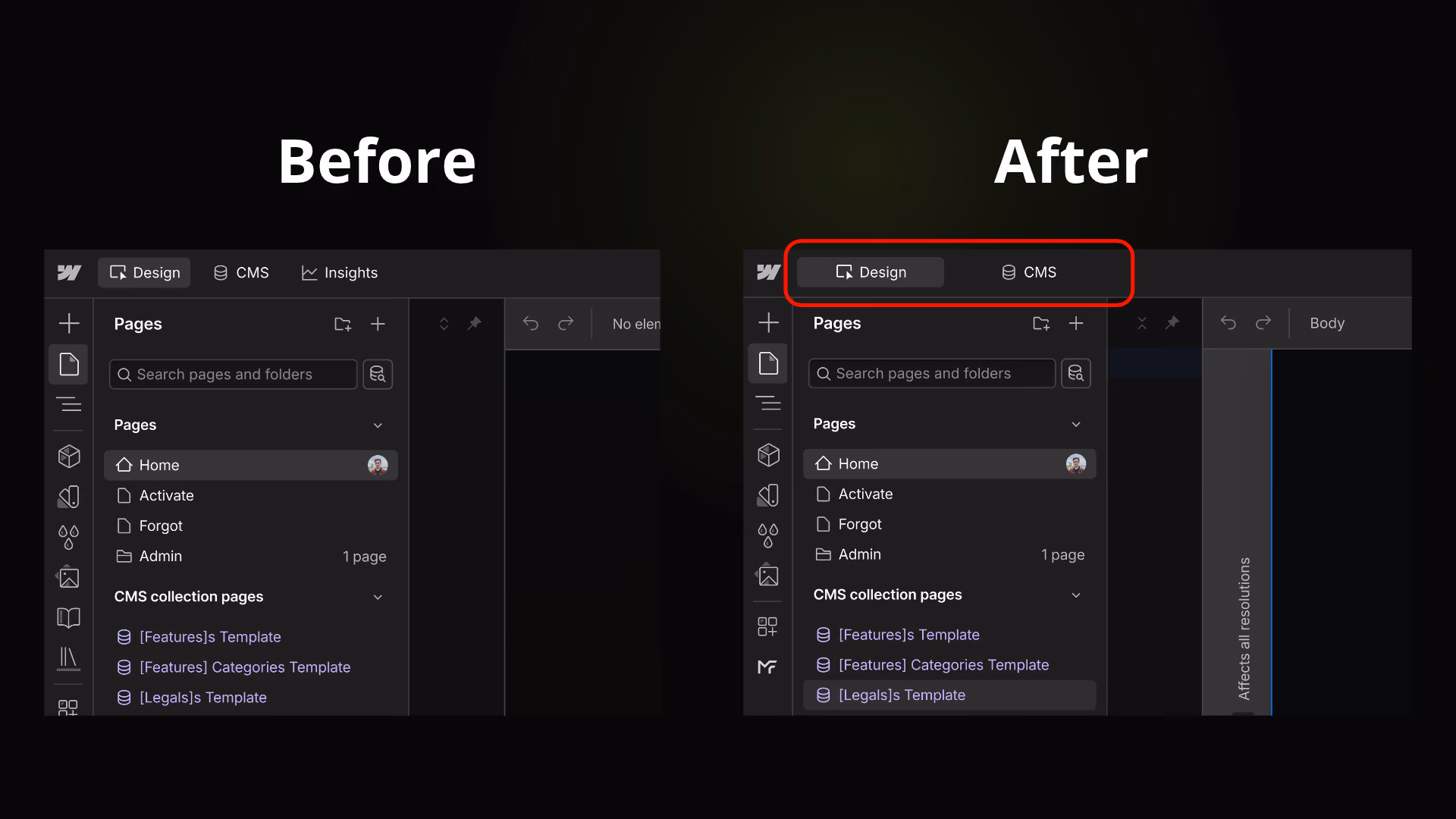 Enhance Design & CMS